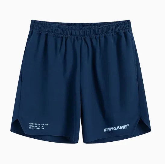 Men's training shorts in polyester spandex blend available in four colours
