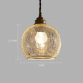 Retro-style brass and clear glass ball chandelier ceiling light fixture