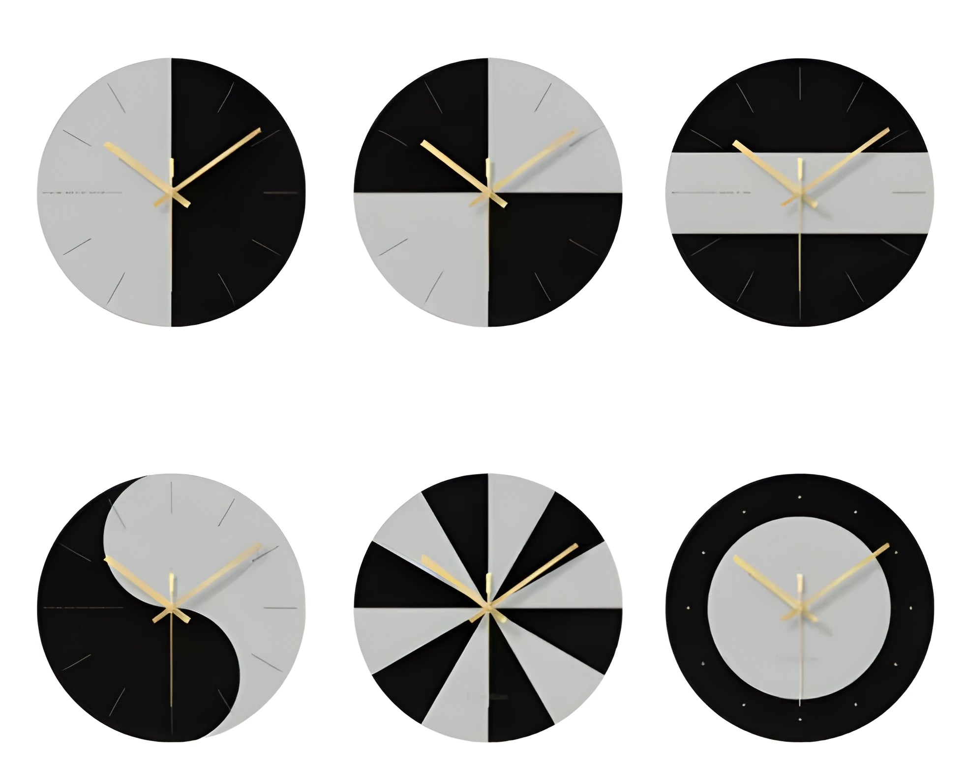 Minimalist transparent tempered glass wall clock with large 29.5cm diameter face on a white wall.