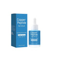 30ml copper peptide hair care oil in a square dropper bottle for soft, smooth, strong hair.