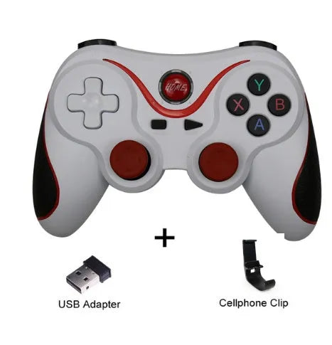 Upgraded X3 wireless Bluetooth game controller for Android phones in black and white colour options.