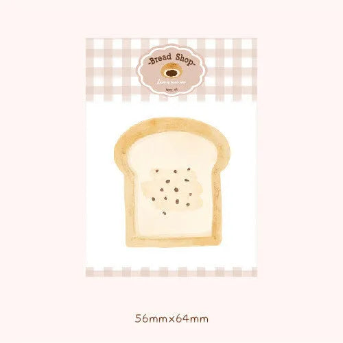 Food Bread Handbook Note Paper notepad showing colour options Bread01, Bread02, Tomato, Yogurt