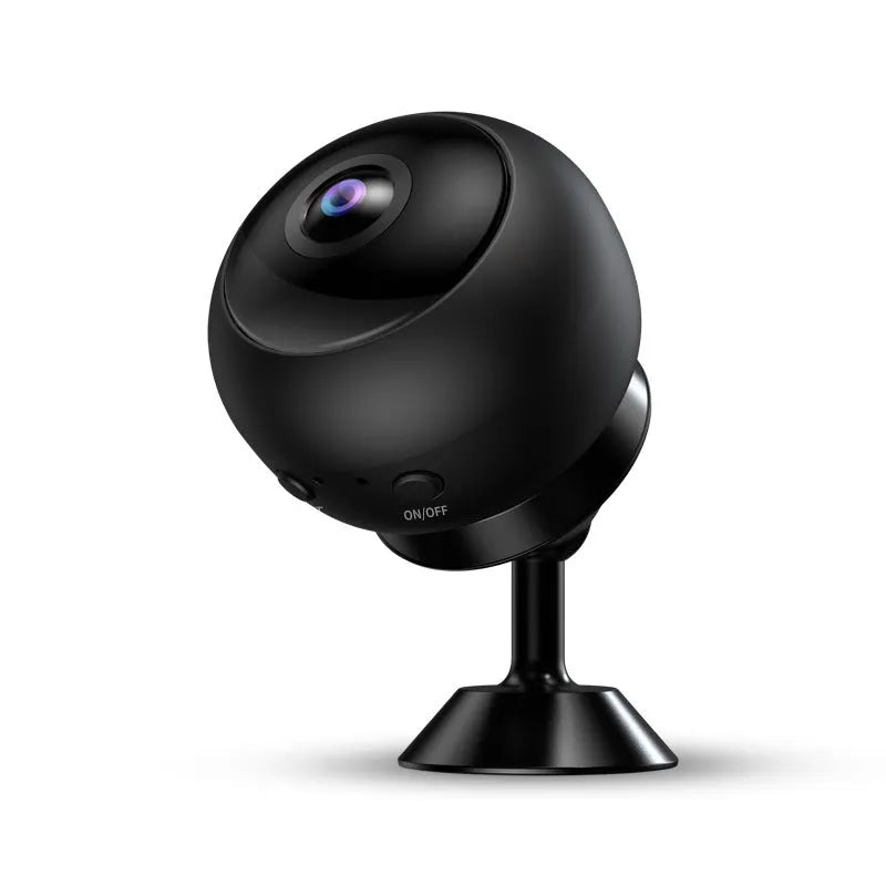 1080p wireless WIFI security camera with ABS plastic housing and wide-angle lens