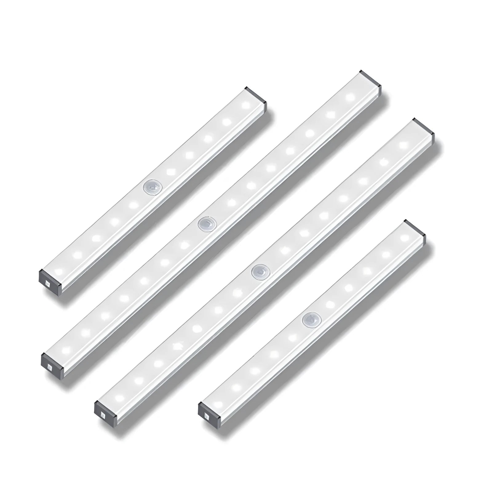 Magnetic USB rechargeable LED closet light with motion sensor in aluminium housing