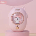 Pink and yellow ABS plastic pet comb with integrated laser toy function for cats and dogs