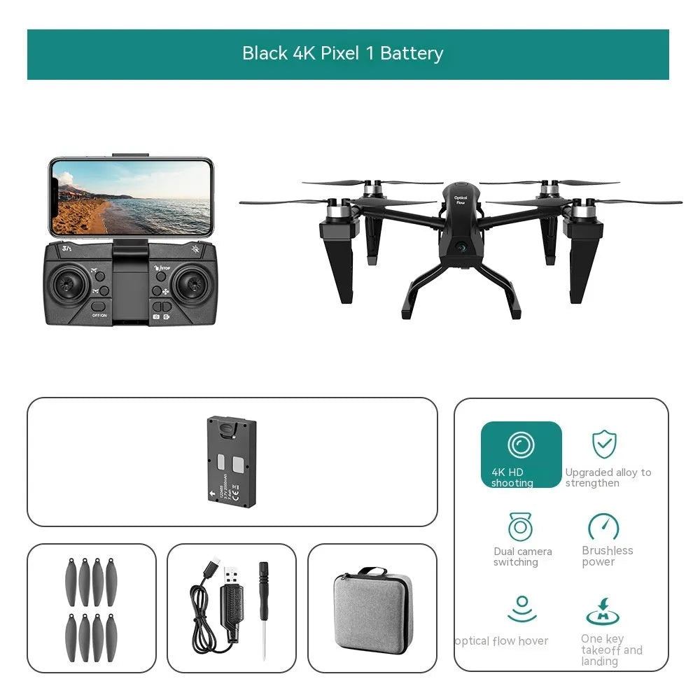 KS66 alloy UAV drone with remote control and accessories for outdoor aerial photography