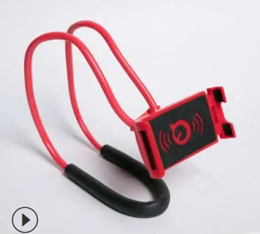 360 degree rotatable plastic and foam phone holder stand in black color for universal smartphones