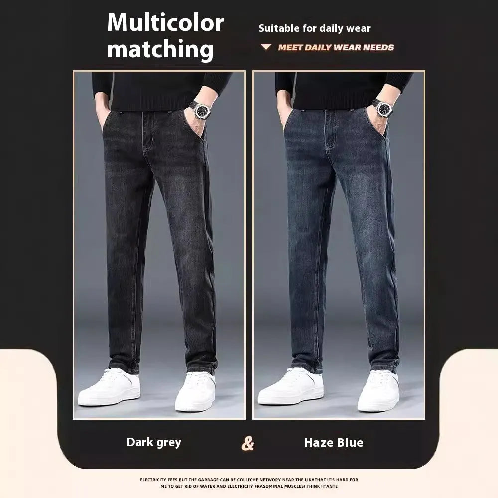 Slim straight casual trousers in blue grey colour showing mid waist design and pencil pants style