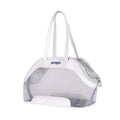MOORPET leather cat outing bag in solid colour with 25L capacity