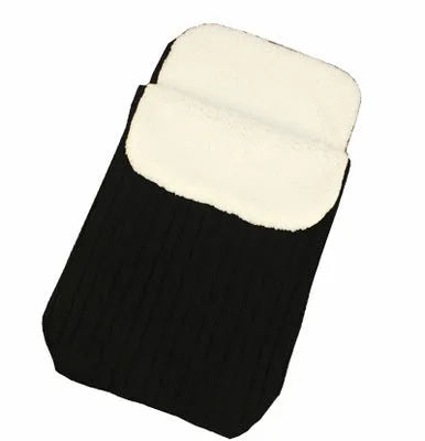 Envelope-style baby stroller sleeping bag with thick filling for winter, shown in a choice of colours.