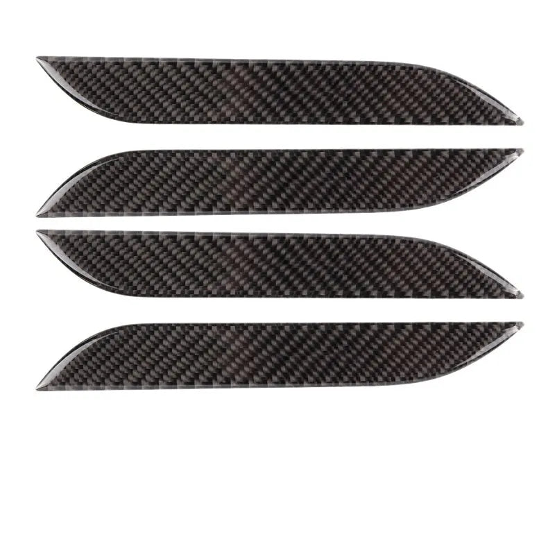 Carbon fibre patterned door handle protection stickers for Tesla Model S