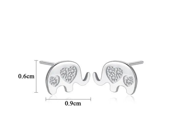 Geometric Korean silver earrings in gold and silvery colours measuring 0.6cm by 0.9cm