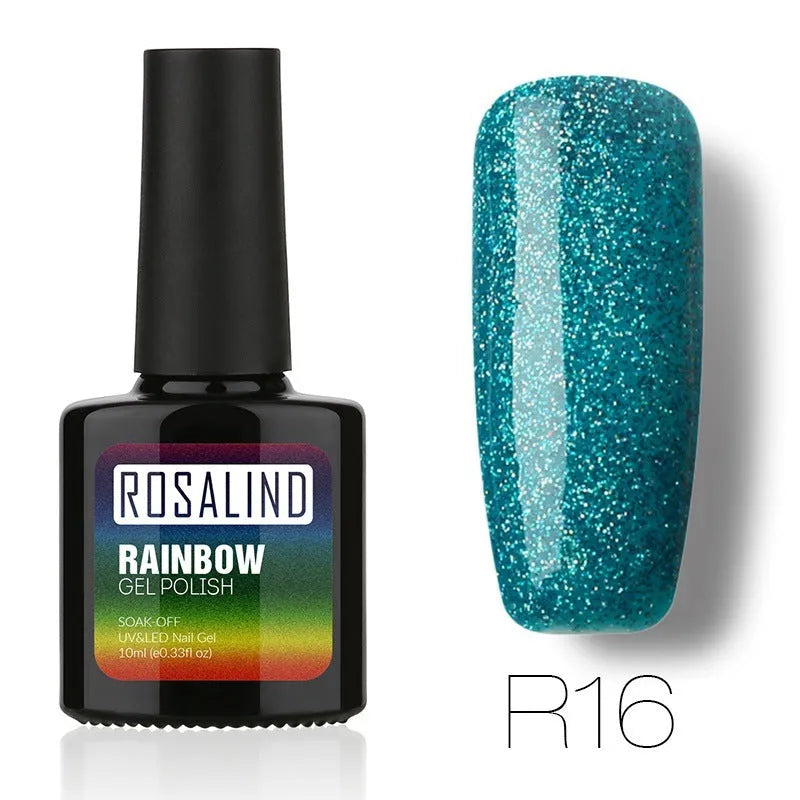 ROSALIND phototherapy gel nail polish bottle in RBR shade, glossy finish for UV/LED curing