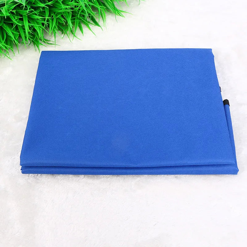 Square black waterproof pet car seat cushion for dogs and cats on a car seat