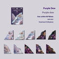 Set of printed paper bookmarks showing six colour options including Spring Vine, Pink Plum and Red Rose