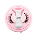 Reusable waterproof glue-free false eyelashes set in natural thick style with artificial fibre material