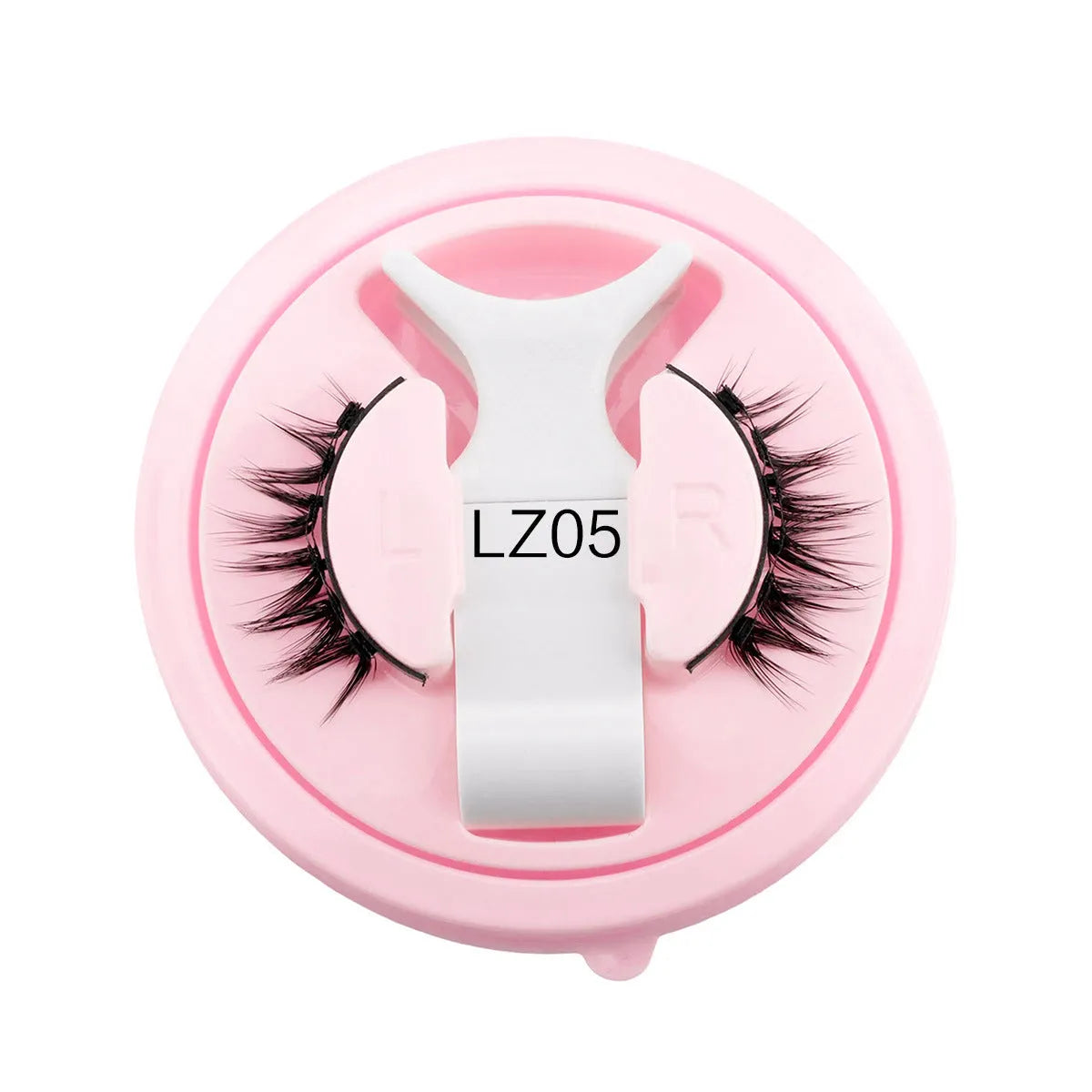 Reusable waterproof glue-free false eyelashes set in natural thick style with artificial fibre material