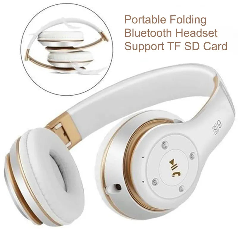 Wireless Bluetooth headset head-mounted design in Black with 10-metre range Bluetooth 4.2