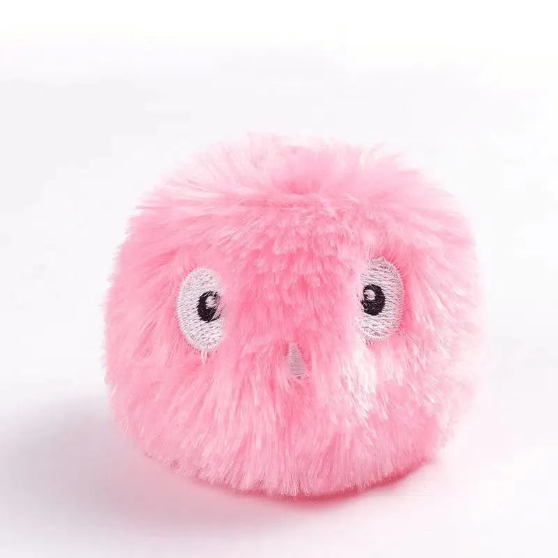 Colourful 55mm interactive cat toy ball with gravity sensor and animal sounds