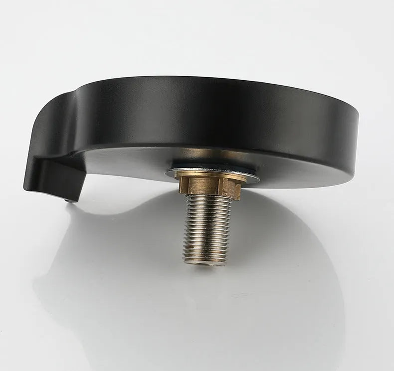 Stainless steel cup washer with lift-type press faucet mounted on a sink, 30mm seat diameter, electroplated finish