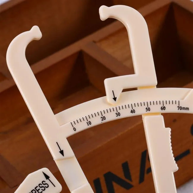 Acrylic body fat caliper for skinfold measurement with 0.001mm accuracy and 200mm range
