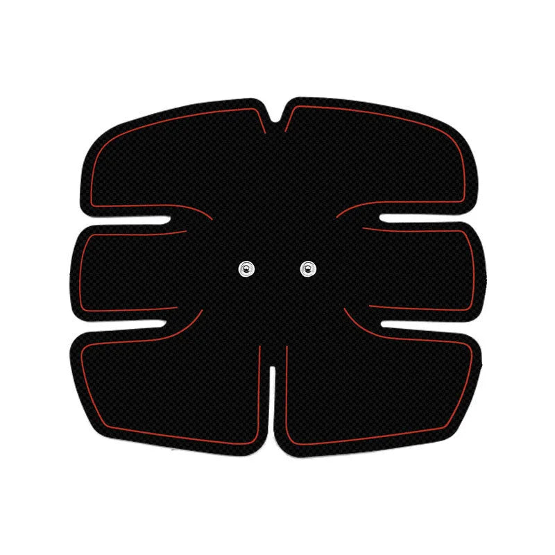 Portable EMS smart muscle stimulator with three hosts and hydrogel pads for arm and abdomen training