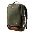 Men's modern Korean backpack in Oxford cloth showing army green colour option