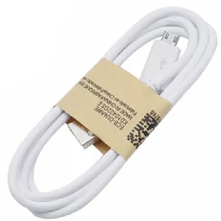 Black Android Micro USB charging and data cable with 1 metre length