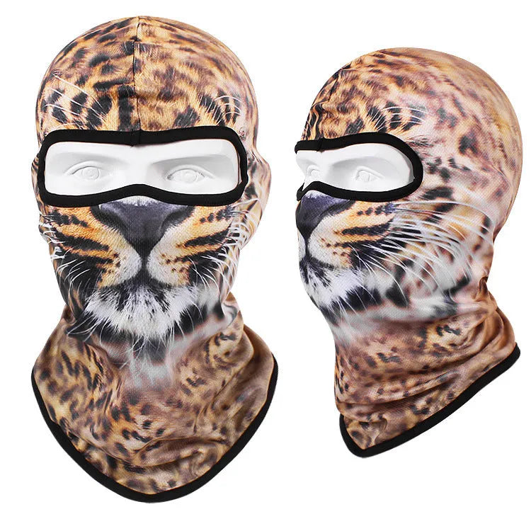 Bakool silk motorcycle skull mask in a skeleton design, sized 36cm by 29cm