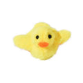 Yellow flapping duck cat toy with rechargeable battery and removable washable plush cover
