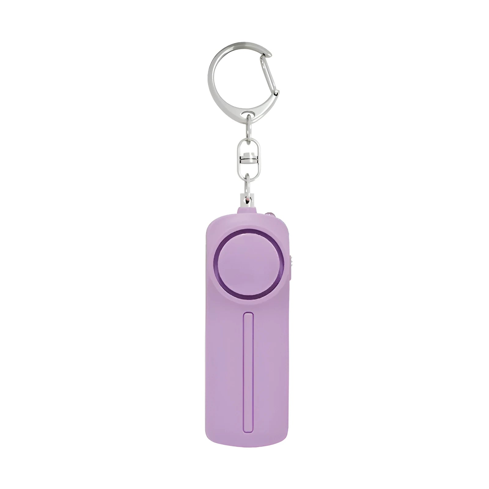 Girls personal safety alarm in multiple colours showing compact 86mm design with activation button