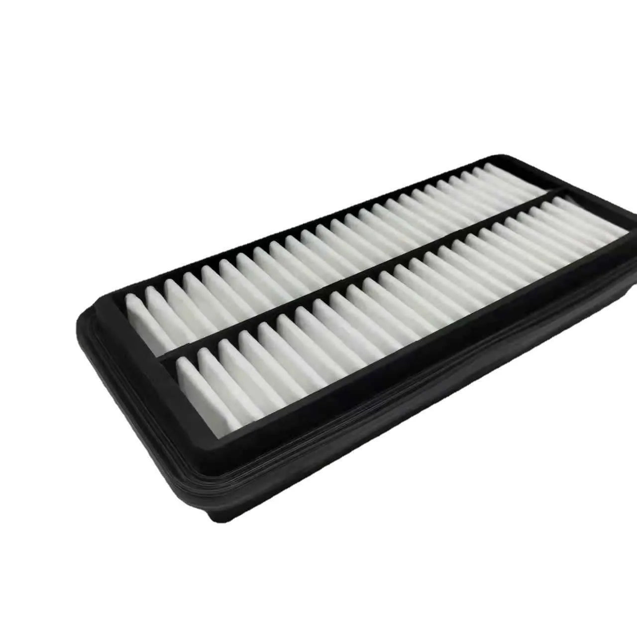 Black car air filter showing 256mm diameter measurement for modern vehicle replacement