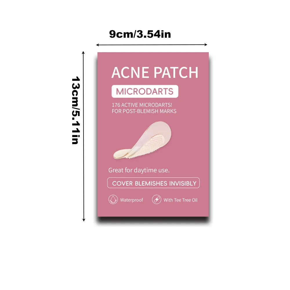 Box of 9 mild acne patches for pimple and closed comedone treatment
