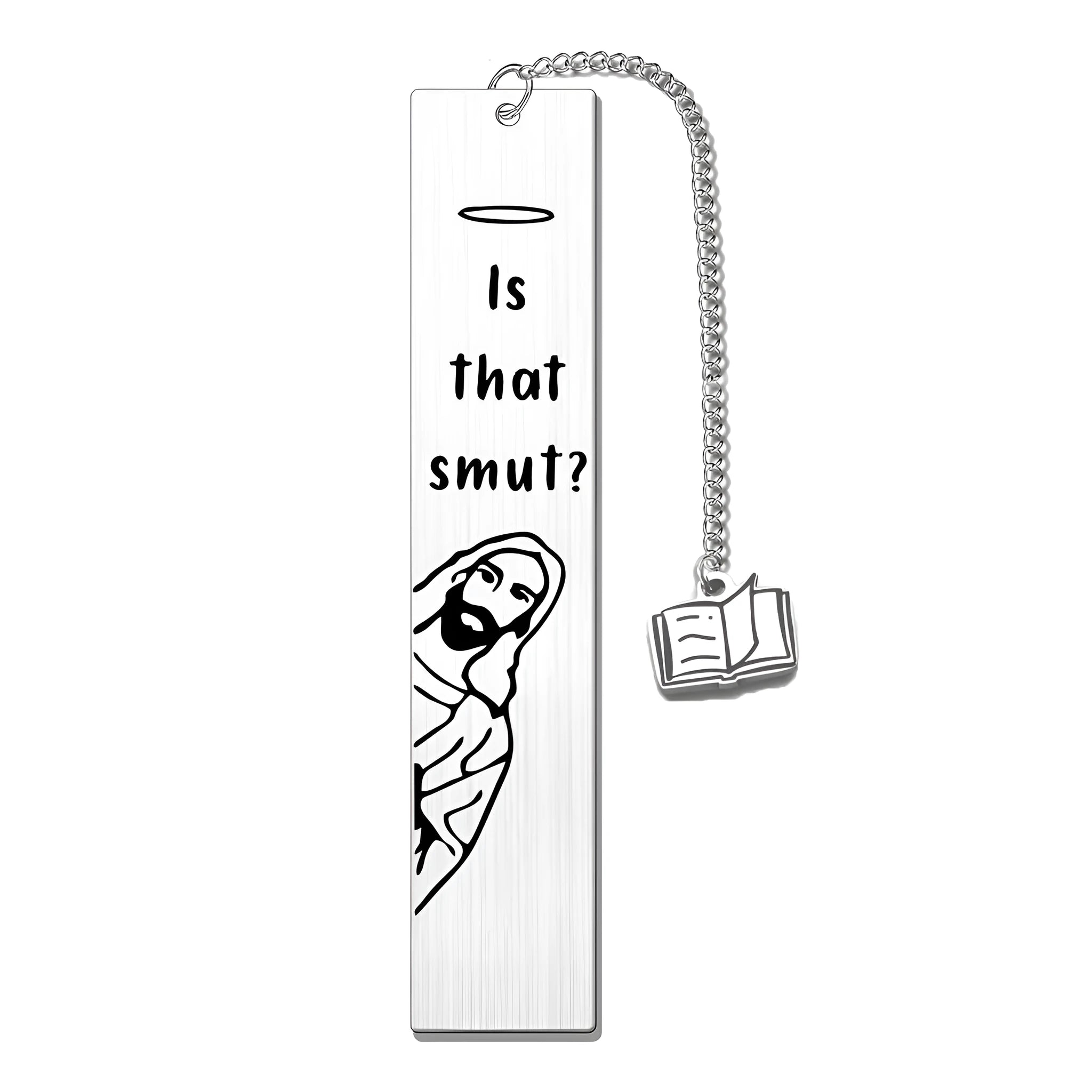 Stainless steel lettering metal bookmark with tassel in presentation box