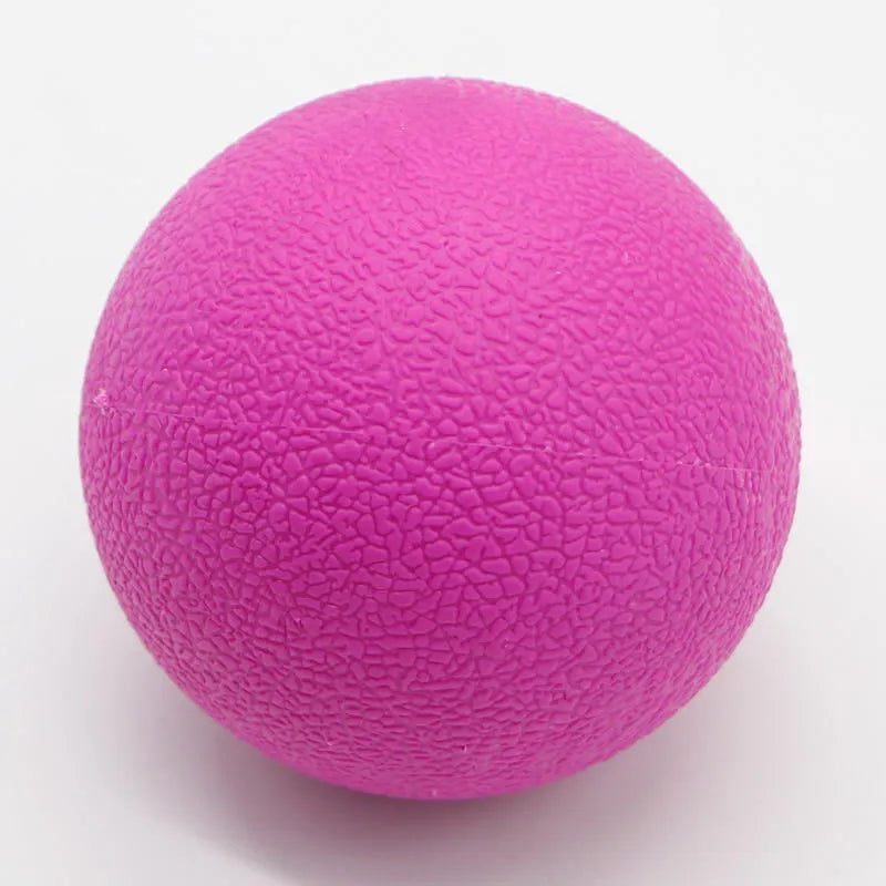 Round TPE yoga massage ball in 6.1 cm diameter, shown in green colour for muscle relaxation and full body massage