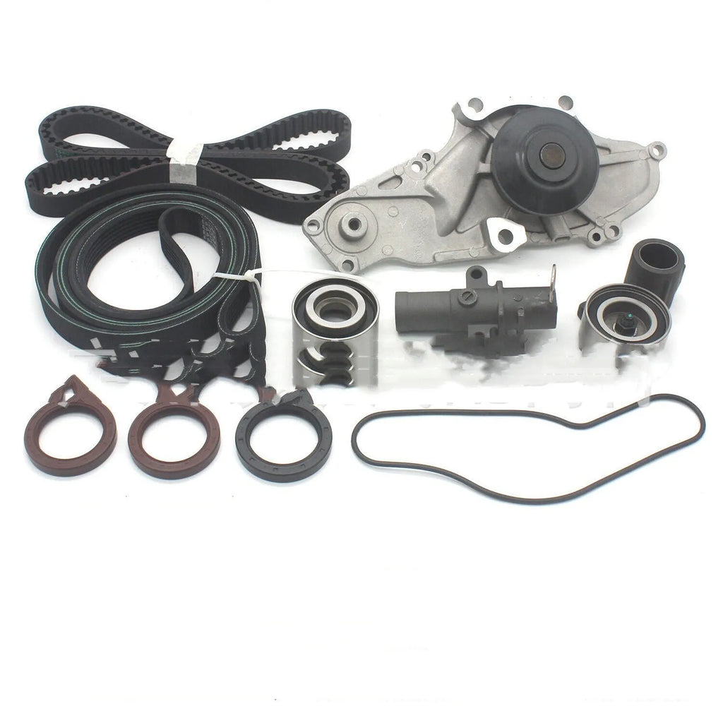 Metal belt and water pump automotive assembly component for engine repair