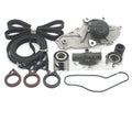 Metal belt and water pump automotive assembly component for engine repair