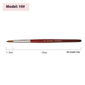 Nail art crystal pen with round tip on rosewood handle for dotting and detailing