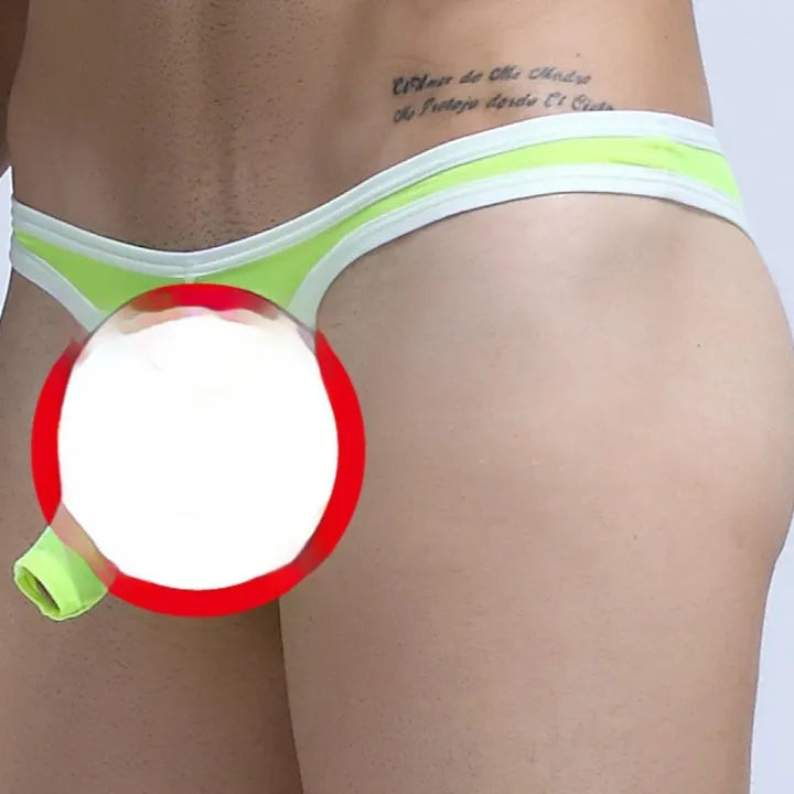 Men's Ice Silk briefs in various colours showing sizes M, L, and XL.