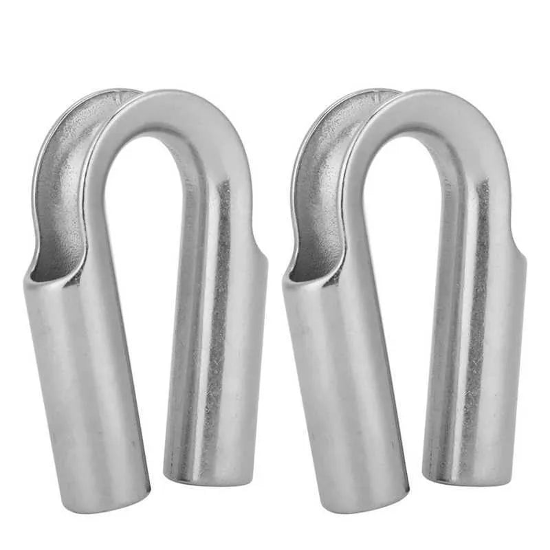 Stainless steel tubular chicken heart style round sleeve ring for mechanical fastening.