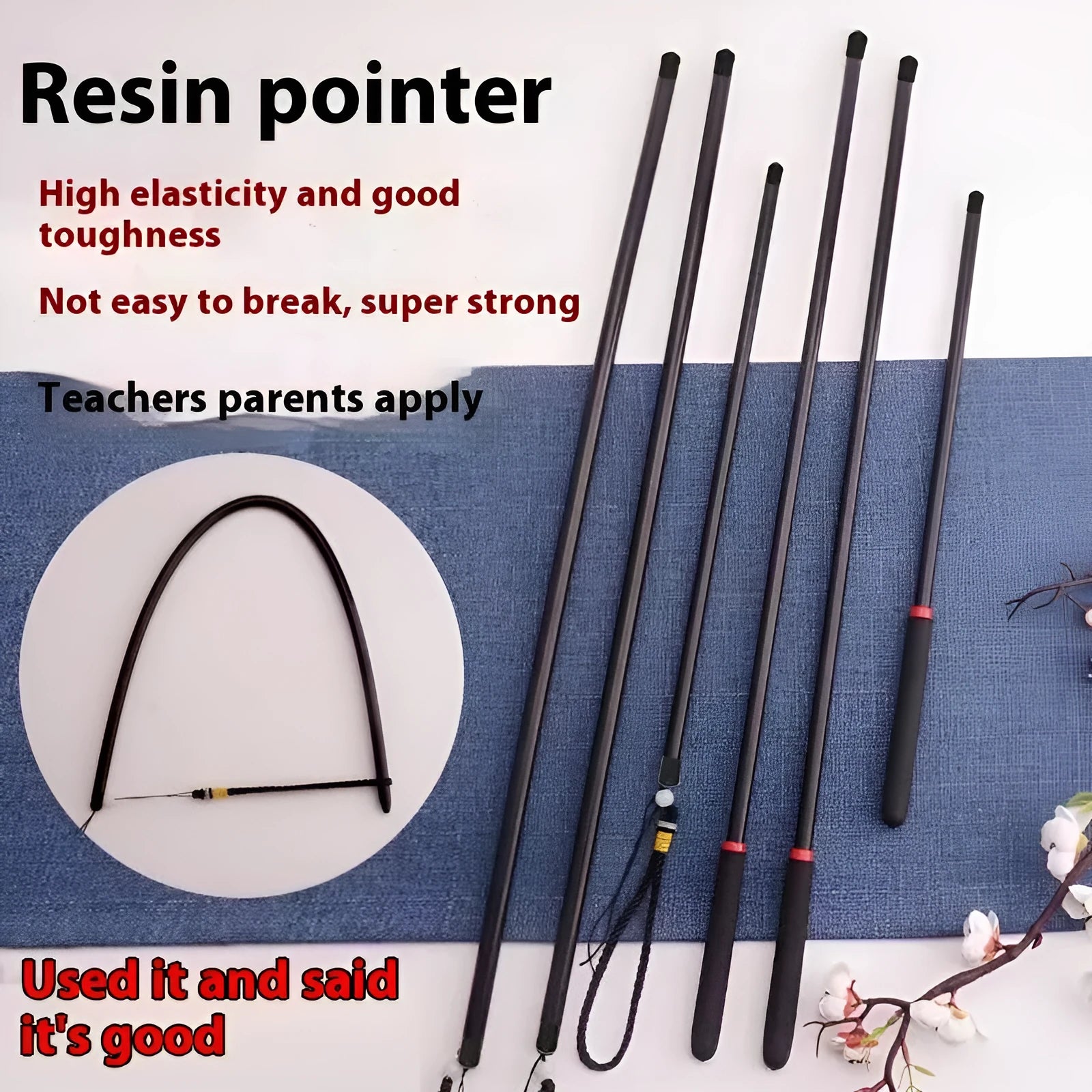 Resin measuring tape pointer tool showing multiple length options for temporary measurement marking