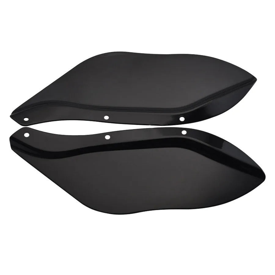 Pair of Harley-Davidson motorcycle side wing head covers in ABS plastic for Touring models