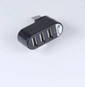 USB 2.0 splitter hub with rotating colour design in black and white options
