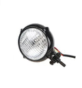 Black electroplated Harley motorcycle halogen headlight unit with 8cm diameter lens