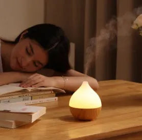 Asakusa wood grain aroma diffuser with vase shape and 100ml tank
