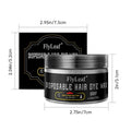 Disposable hair dye wax in gray colour, 120g tub, temporary hair wax for styling