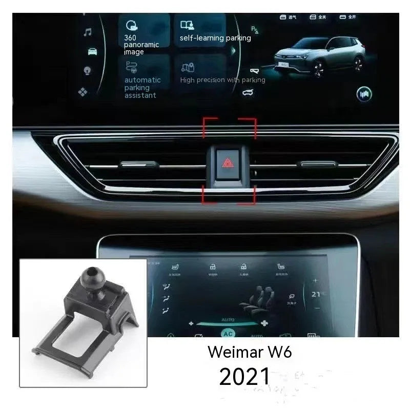 GOODWAY dashboard car phone bracket with 360-degree rotation mounted in vehicle