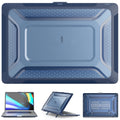 MacBook protective sleeve case in four colours: cold black, starry sky grey, elegant apricot, and sapphire blue