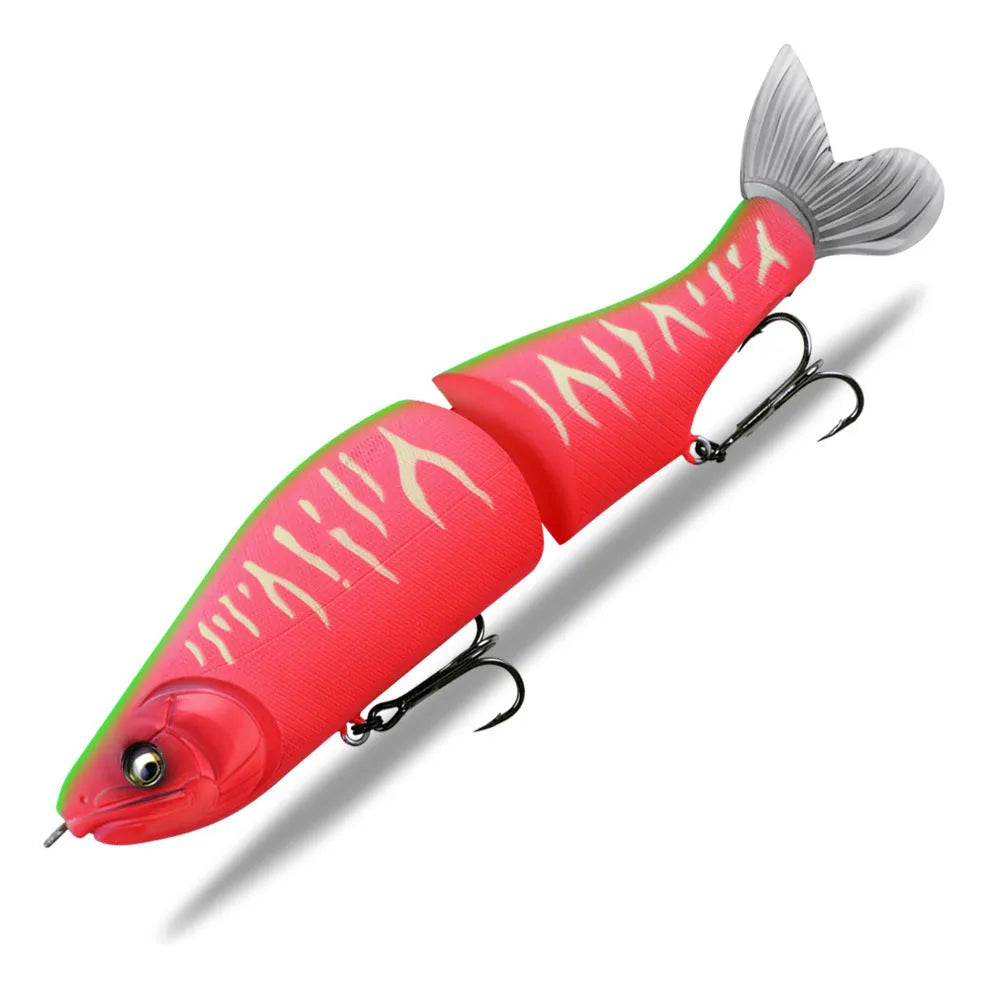 185mm plastic fishing lure with swimming action in assorted colours for bass fishing