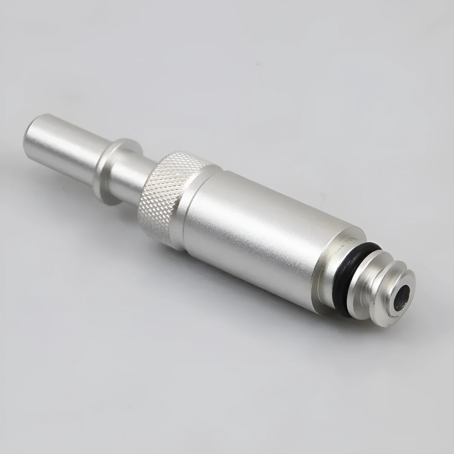 Silver metal VAS6262-9 transmission refuelling joint for automotive fluid service